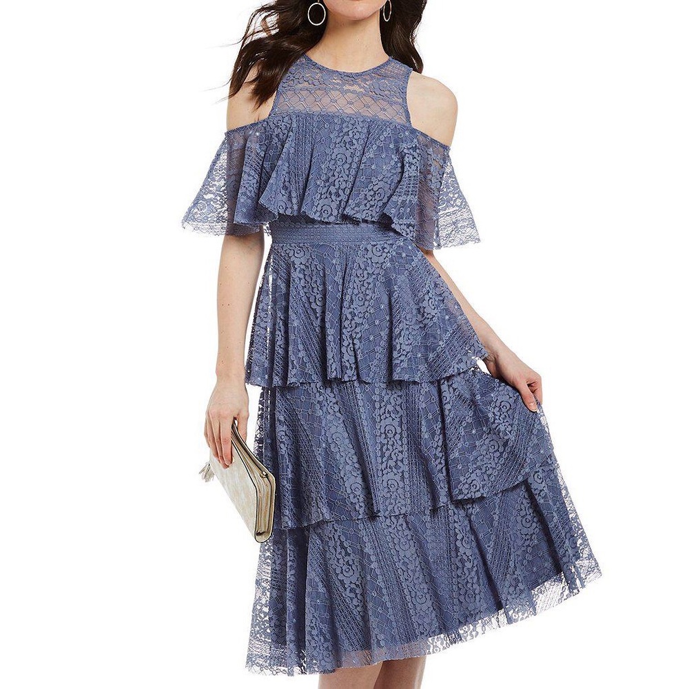 Gianni Bini Cold Shoulder Midi Dress